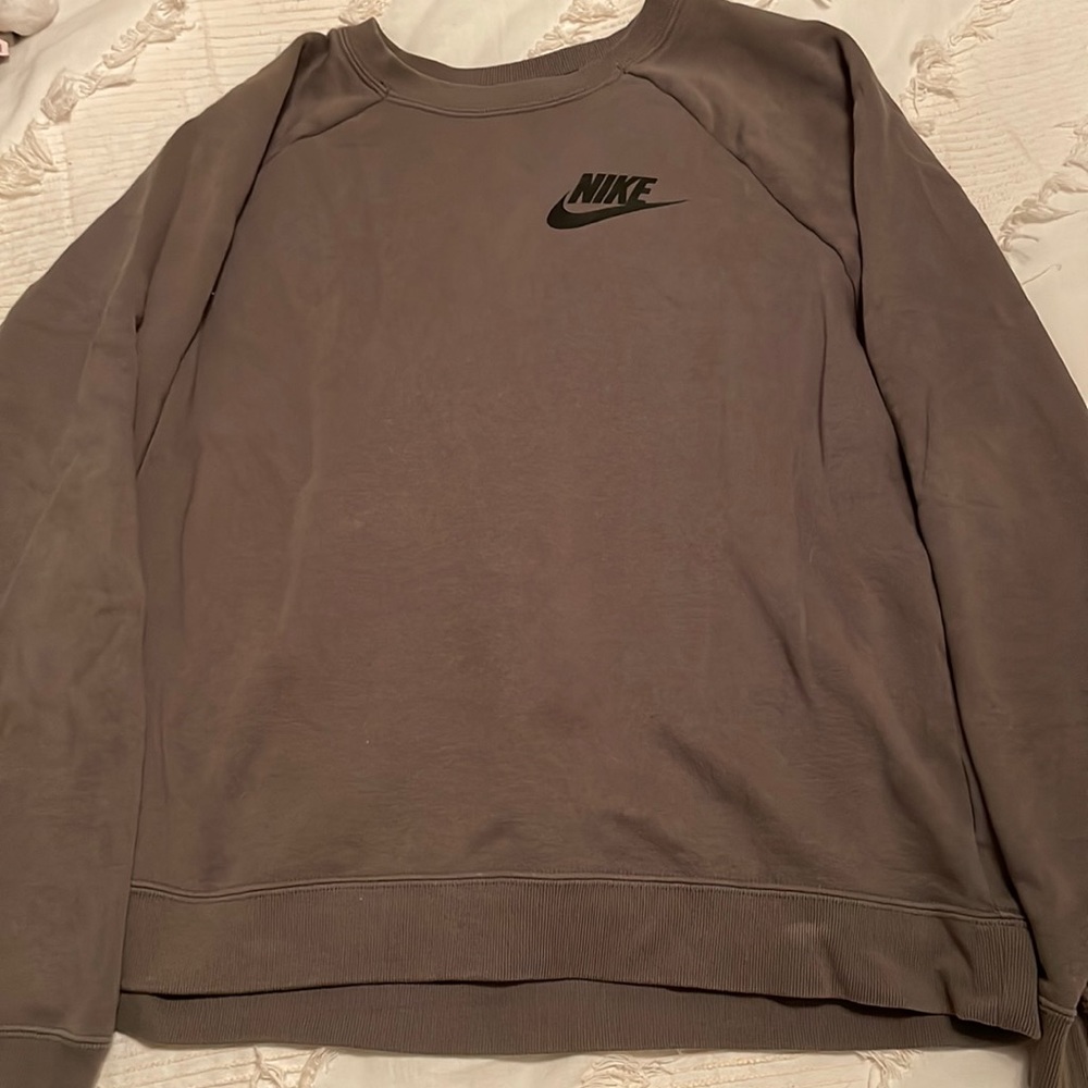 Olive green Nike crewneck